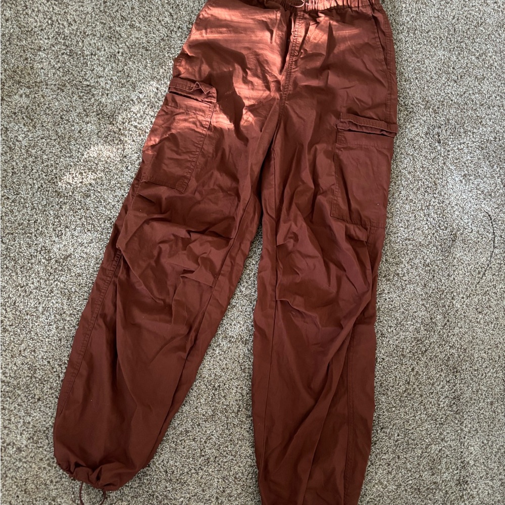 Women’s Burgundy Cargo Pants